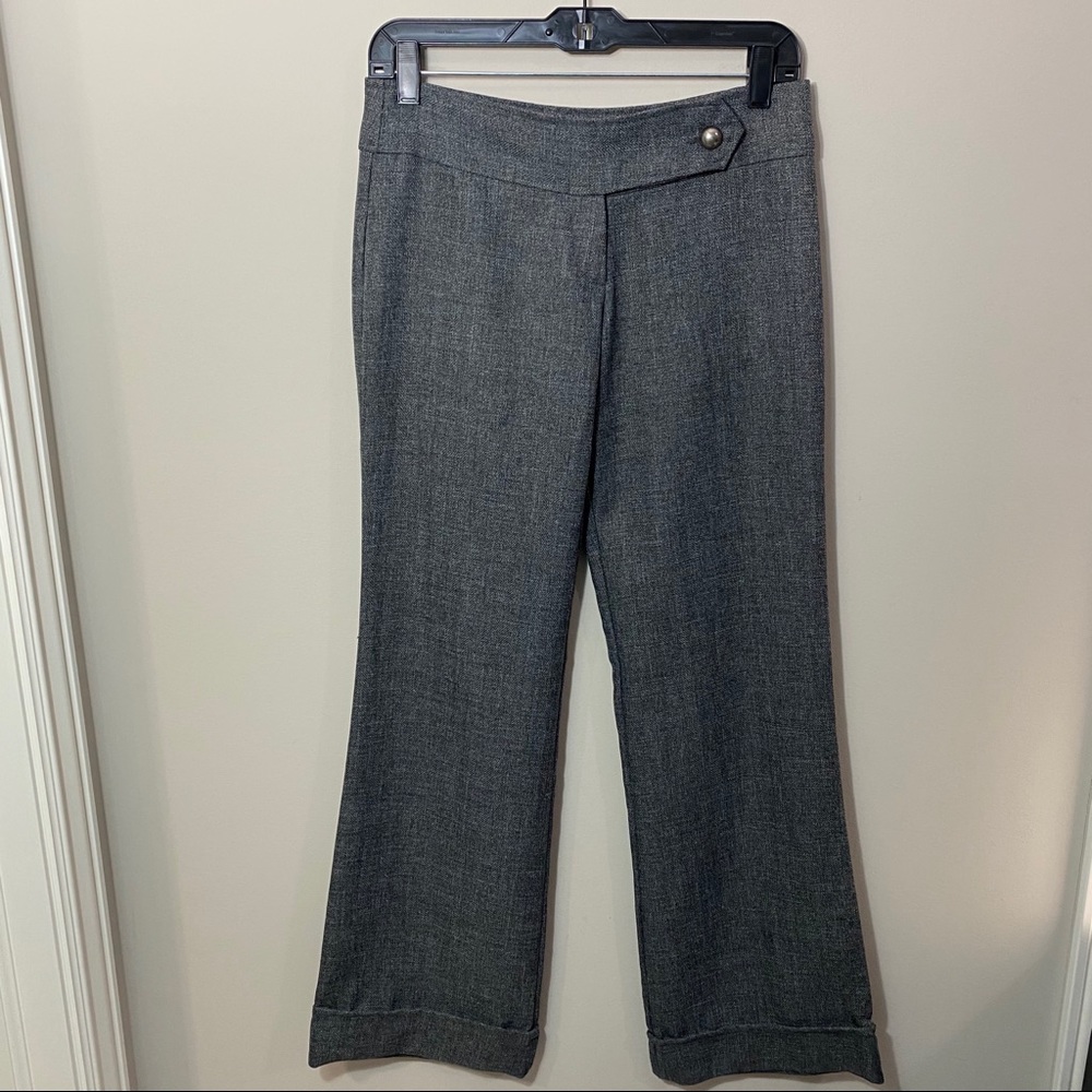 Discreet Tweed Flare Dress Pants